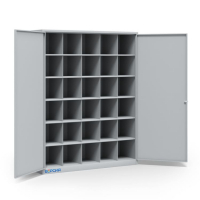 Металлический шкаф для 30 противогазов ХПГ-30, с двумя дверьми