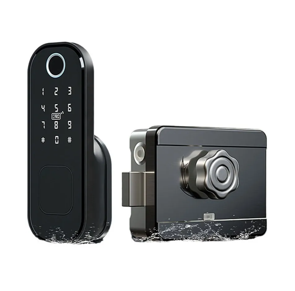 Умный биометрический дверной электронный замок SAFEBURG SMART-1300FB с отпечатком пальца, приложение TT Lock, поддерживает Wi-Fi, пароль, сенсорный ввод