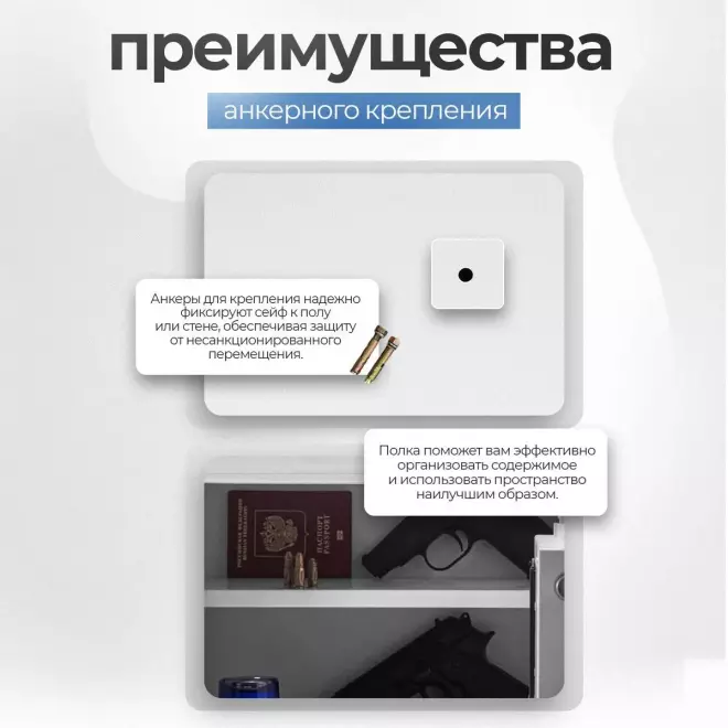 Сейф SAFEBURG SB-300 WHITE Сейф SAFEBURG SB-300 WHITE