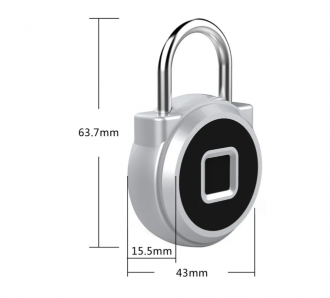 Умный навесной биометрический электронный замок SAFEBURG SMART Padlock 1960