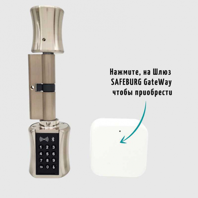 Умный биометрический дверной замок SAFEBURG SMART DOOR HANDLE