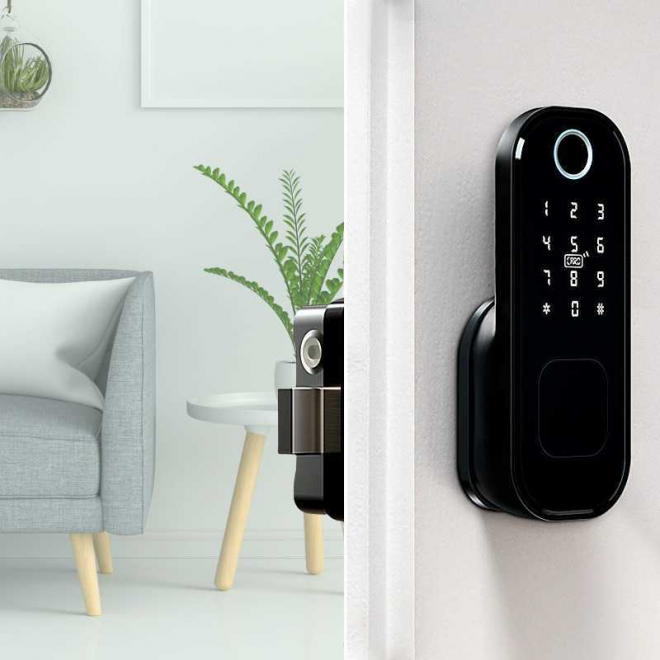 Умный биометрический дверной электронный замок SAFEBURG SMART-1300FB