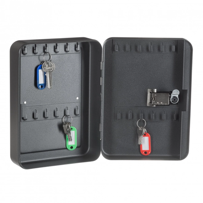 Ключница настенная металлическая с кодовым замком SAFEBURG Key-24 Black Ключница настенная металлическая с кодовым замком SAFEBURG Key-24 Black
