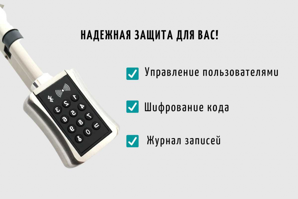 Умный биометрический дверной замок SAFEBURG SMART DOOR HANDLE