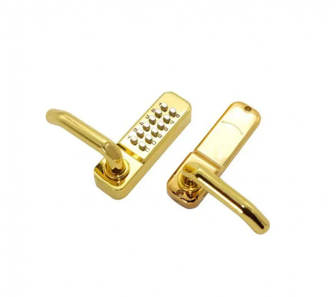 Кодовый дверной замок SAFEBURG MECH-2009A GOLD