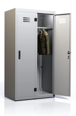 Двухсекционный гардеробный металлический шкаф DION GARDI 2500